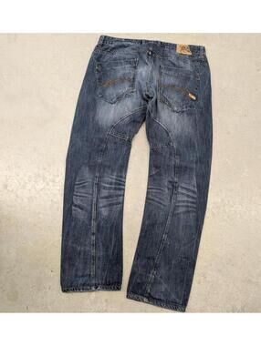 Y2K Parasuco Denim Legend Dark Blue Saddle Cut Jeans